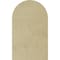 Ekena Millwork Timberthane Sandblasted Round Top Faux Wood Non-Functional Gable Vent, Primed Tan, 14"W x 30"H GVURRT14X30DSDPR - alternate 3